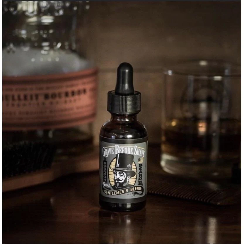 GRAVE BEFORE SHAVE GENTLEMEN'S BLEND Beard Oil 1 oz. - Image 4