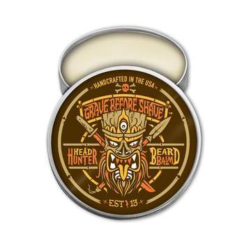 GRAVE BEFORE SHAVE HEADHUNTER BEARD BALM TIN 2oz.