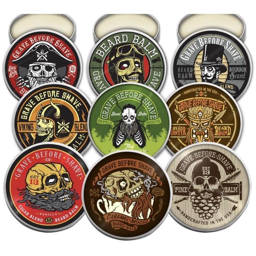 GRAVE BEFORE SHAVE VIKING BLEND BEARD BALM - UNSCENTED TIN 2oz. - Image 4